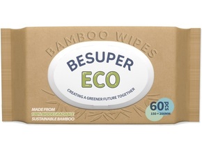 BeSuper Eco Bamboo Vlažne maramice 60 kom
