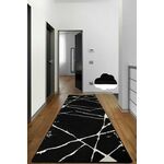 Conceptum Hypnose Broken Black 100X200 BlackWhite Hall Carpet (100 x 200)