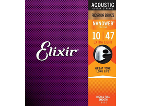 Elixir Žice za akustičnu gitaru Nanoweb 16002