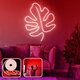 OPVIQ Zidna LED dekoracija Leaf Large Red