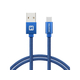 Data kabl tekstil USB na TIP C 1.2m plav