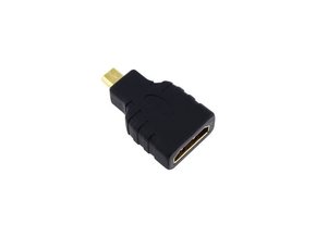 Fast Asia Micro HDMI (M) - HDMI (F) crni