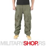 Surplus maslinasto zelene pantalone Airborne Vintage 100% pamuk - M