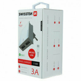 SWISSTEN Punjač 2x USB 3A+ kabl micro USB 1