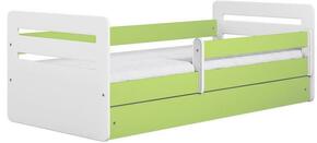 Tomi decji krevet sa podnicom 90x144x65 cm belo/zeleni