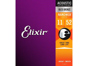 Elixir Žice za akustičnu gitaru Nanoweb 11027