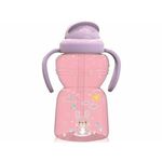 Lorelli Bertoni Sportska flašica sa slamčicom i ručkama Animals 6m+ Blush Pink 325ml