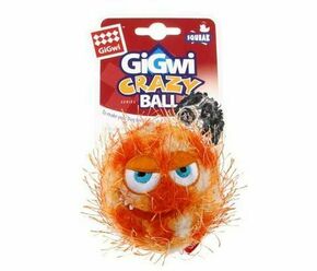 GiGwi Crazy lopta sa zvukom gumena narandžasta M