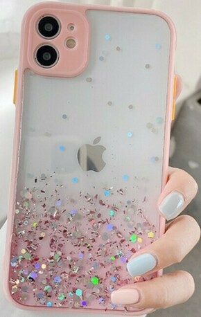 MCTK6 iPhone X XS Furtrola 3D Sparkling star silicone Pink 89