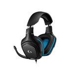 Logitech G432 gaming slušalice, 3.5 mm/USB, crna/crno-plava/plava, 107dB/mW, mikrofon