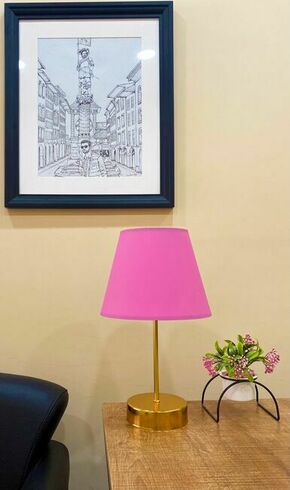 203- P- Gold PinkGold Table Lamp