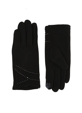Factory Black Women Gloves B-121