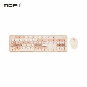 MOFII WL SWEET RETRO set tastatura i miš u MILK TEA boji