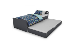 Matrix krevet bez podnice 96x205x70 cm sivo/beli