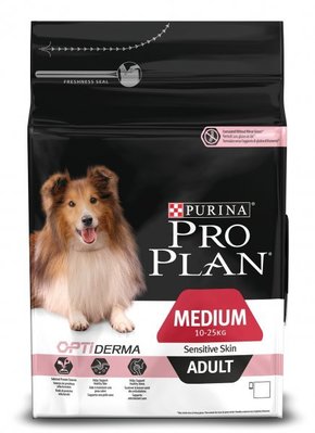 Pro Plan Hrana za pse Losos Dog Adult Medium OptiDerma Sensitive Skin 3kg