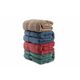 Colorful 70 - Style 2 GreenRoseRoyalBrown Bath Towel Set (4 Pieces)