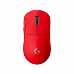 Logitech Pro X Superlight Red gejming miš, bežični, 25600 dpi, 1ms, 1000 Hz, crveni