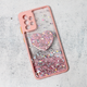 Torbica Glitter Heart za Samsung A725F/A726B Galaxy A72 4G/5G (EU) roze