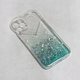 Torbica Heart Glitter za iPhone 13 6.1 mint