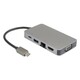 E green Adapter USB 3 1 tip C M HDMI VGA 2xUSB 3 0 RJ45 tip C F beli