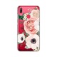 Maskica Silikonska Print Skin za Huawei Y7 2019 Y7Prime 2019 Luxury Pink Flowers