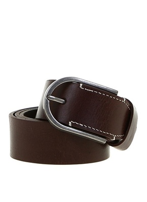 Factory Brown Men's Leather Belt