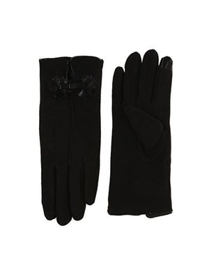 Factory Black Women Gloves B-117