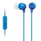 Sony MDR-EX15APL slušalice, 3.5 mm, plava, 100dB/mW, mikrofon