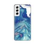 Torbica Silikonska Print za Samsung G990 Galaxy S21 FE Blue Marble