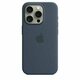 APPLE iPhone 15 Pro Silicone Case w MagSafe - Storm Blue ( mt1d3zm/a )