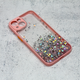 Torbica Frame Glitter za iPhone 13 6.1 roze