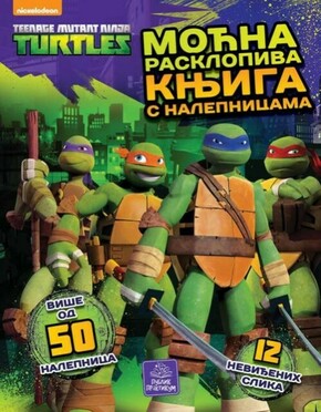 TMNT Mocna rasklopiva knjiga s nalepnicama Nickelodeon
