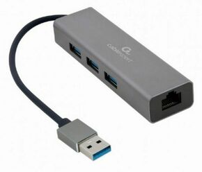 A-AMU3-LAN-01 Gembird USB AM Gigabit network adapter with 3-port USB 3.0 hub