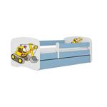 Babydreams krevet+podnica+dušek 90x164x61 cm beli/plavi/print bager
