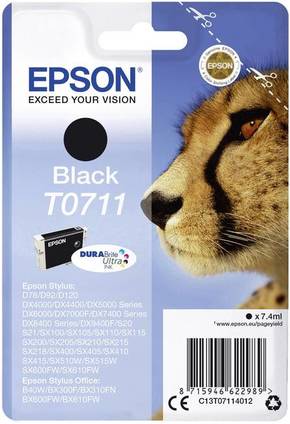 Epson T0711 crna (black)/ljubičasta (magenta)