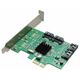 E-Green PCI-Express kontroler 4-port SATA III int. Kartica marvel 88SE9215 Chipset