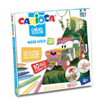 Flomaster set Carioca create and color 3d Ms Wild 1/10 42906