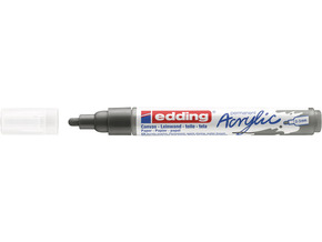 Edding Akrilni marker E-5100 medium 2-3mm obli vrh antracit