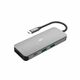 Silicon Power SPU3C08DOCSR300G USB-C 8-in-1 Hub SR30, SD Card-reader, MicroSD Card Reader, 1x HDMI 4K, Gigabit LAN, 2x USB3.2 Gen.1 (up to 5Gbps), 2x USB-C (1x PD2.0 charging up to 100W), Cable 0.15m