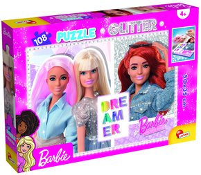 LISCIANI Barbie Glitter Puzzle 108-Best Friends Forever