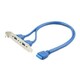CC USB3 RECEPTACLE Gembird Dual USB 3 0 receptacle on bracket