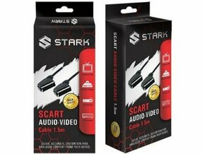 STARK kabl audio 3.5mm stereo na 2X3.5mm stereo 1.5m