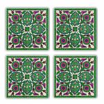 TAB218511634 Multicolor Glass Mat (4 Pieces)