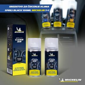 Michelin sredstvo za čišćenje klime sprej Black - set 2 komada (2x150ml)