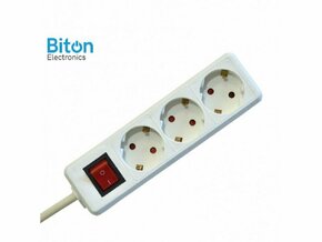 Biton Electronics Prenosna piključnica 3 / 5 met prekidač PP/J 3X1.5mm (ET10106)