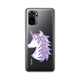 Torbica Silikonska Print Skin za Xiaomi Redmi Note 10 4G/10s Purple Unicorn