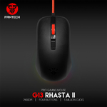 FanTech Rhasta II G13 gejming miš, optički, žični, 2400 dpi, 10G, 125 Hz, crni