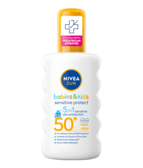 NIVEA SUN protect &amp; sensitive sprej za decu SPF 50+ 200 ml