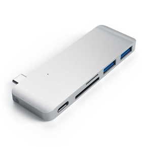 SATECHI Aluminium Type-C Passthrough USB Hub (3x USB 3.0