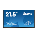 Iiyama ProLite T2255MSC-B1 monitor, IPS, 21.5", 16:9, 1920x1080, 60Hz, HDMI, Display port, USB, Touchscreen
